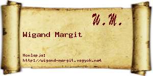 Wigand Margit névjegykártya