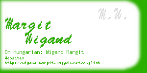 margit wigand business card